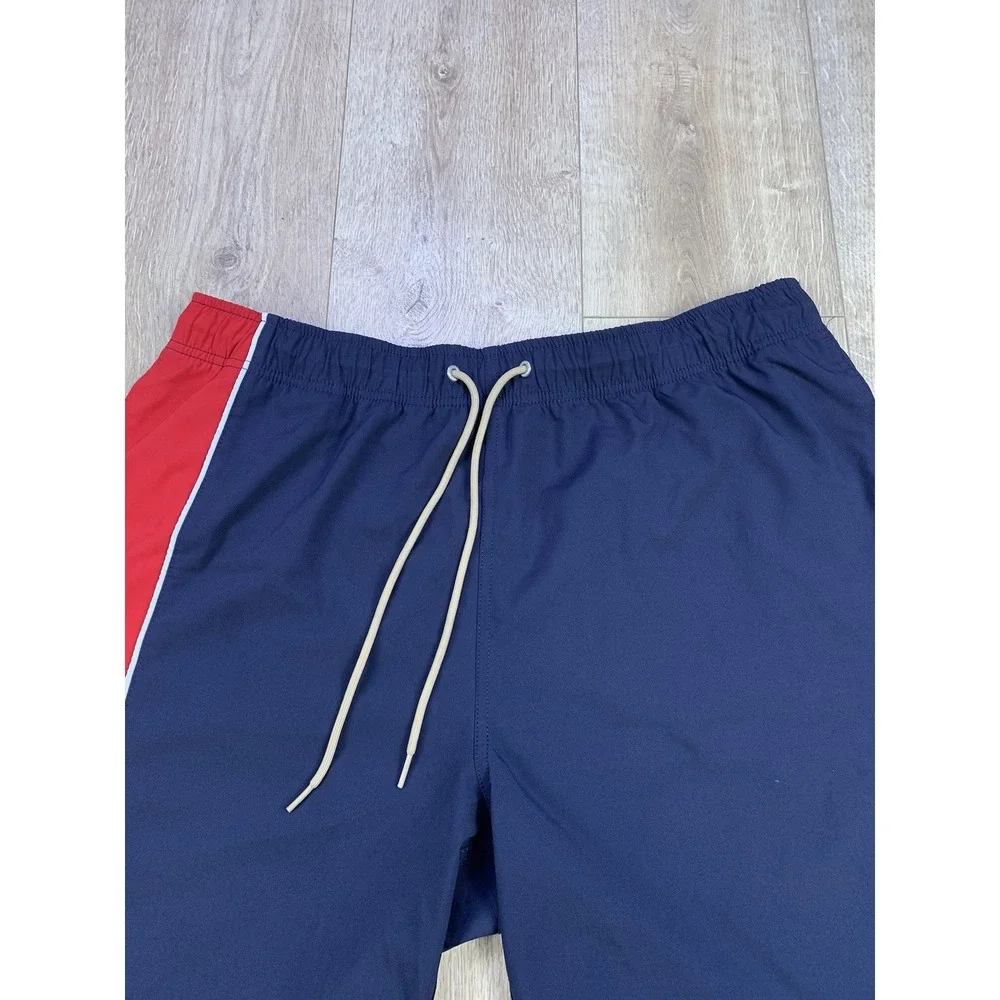 Nautica Navy Blue Mesh Lined Swim‎ Trunks Men's XL Drawstring Closure #TR0404